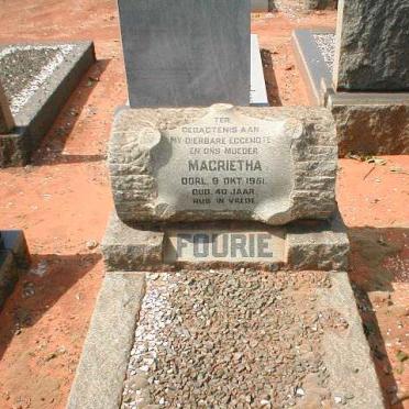 FOURIE Magrietha -1951