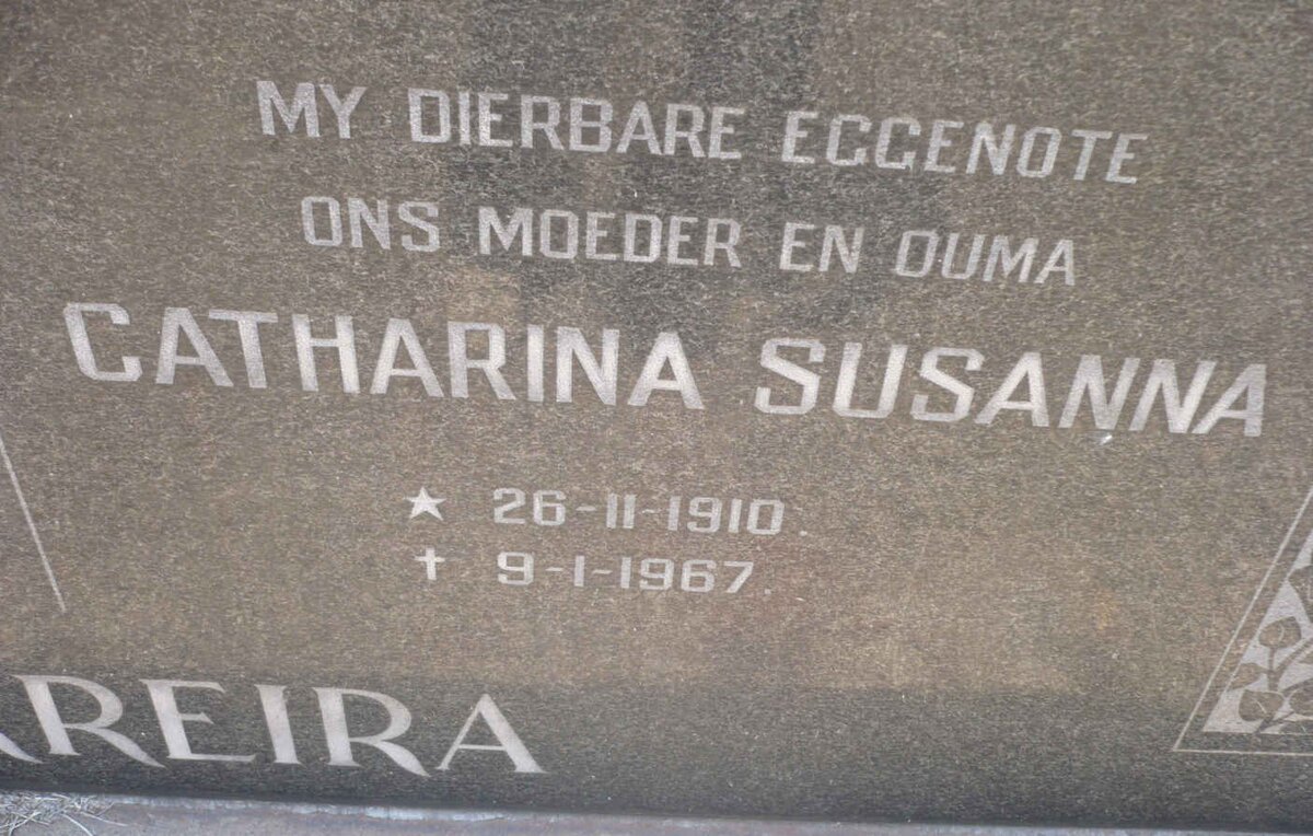 FERREIRA Catharina Susanna 1910-1967
