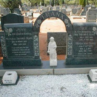 FRANX Dirk Theunis F. 1900-1969 &amp; Vanda May COETZEE 1907-1987 :: FRANX Nicolaas Jacobus 1935-1950