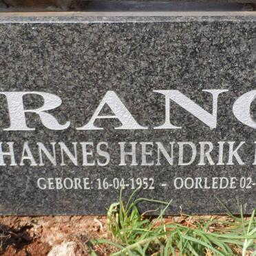 FRANCIS Johannes Hendrik 1952-2003