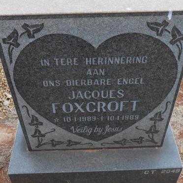 FOXCROFT Jacques 1989-1989