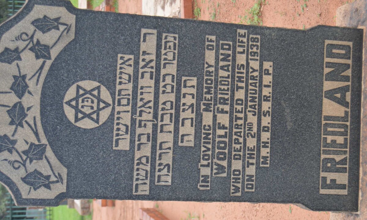 FRIEDLAND Woolf -1938