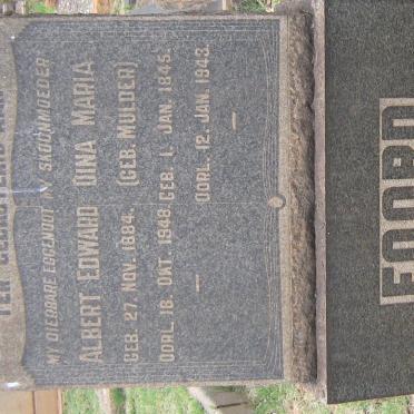 FOORD Dina Maria nee MULDER 1845-1943 :: FOORD Albert Edward 1884-1948