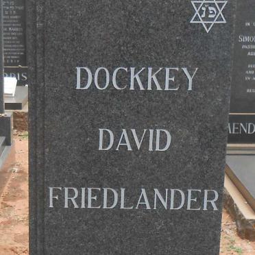 FRIEDLANDER Dockkey David 1909-1991