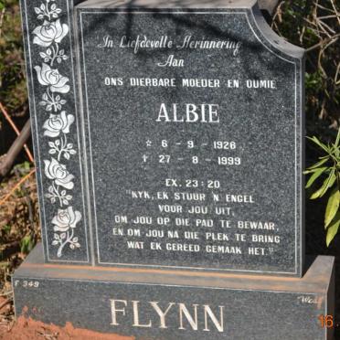 FLYNN Albie 1926-1999