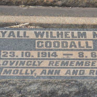 GOODALL Lyall Wilhelm Milton 1914-1965