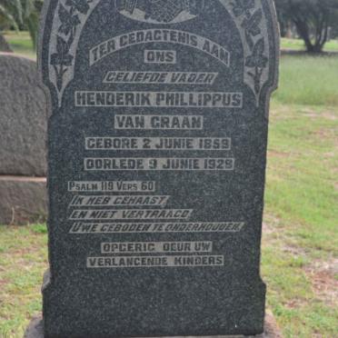 GRAAN Henderik Phillippus, van 1859-1929