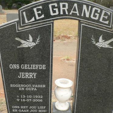 GRANGE Jerry, le 1932-2006