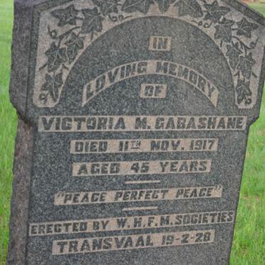GABASHANE Victoria M. -1917