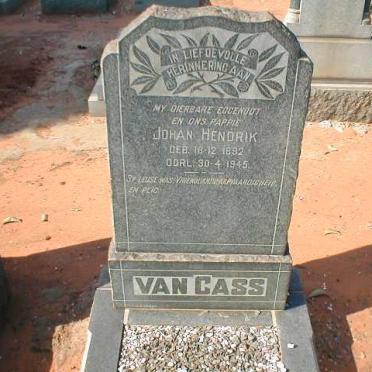 GASS Johan Hendrik, van 1892-1945