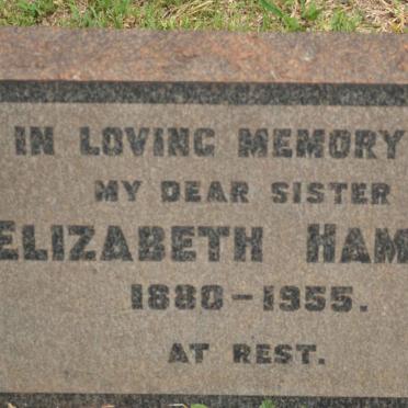 HAMLIN Elizabeth 1880-1955