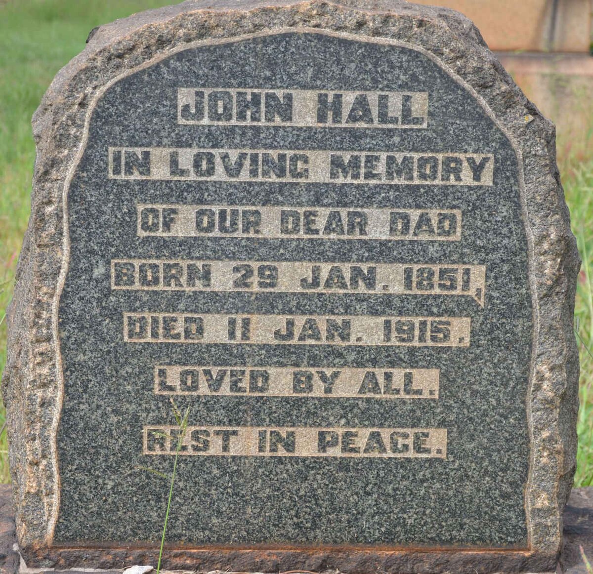 HALL John 1851-1915