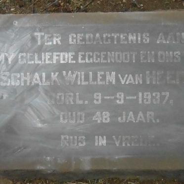 HEERDEN Schalk Willem, van -1937