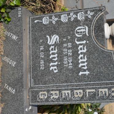 HELBERG Tjaart 1946-1997 &amp; Sarie 1952-