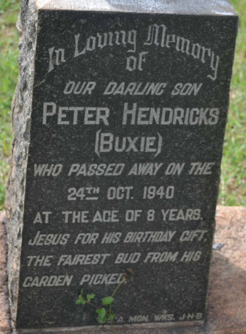 HENDRICKS Peter -1940