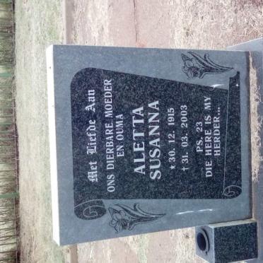 HOLTZHAUSEN Aletta Susanna 1915-2003