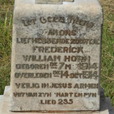 HORN Frederick William 1914-1914