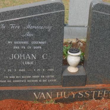 HUYSSTEEN Johan C., van 1946-2001