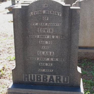 HUBBARD Edwin -1943 &amp; Clara -1946
