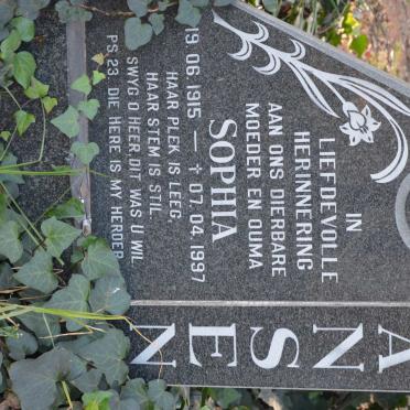 JANSEN Sophia 1915-1997