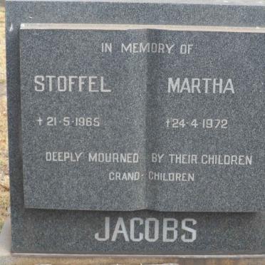 JACOBS Stoffel -1965 &amp; Martha -1972