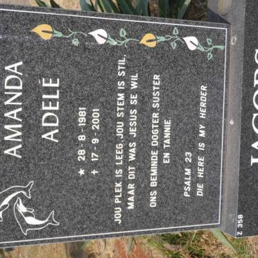 JACOBS Amanda Adelé 1981-2001