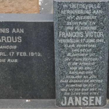 JANSEN Zirk Bernardus 1906-1943 :: JANSEN Francois Victor -1942 :: ROTH Sally -1951