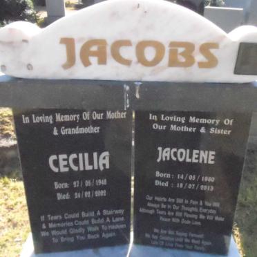 JACOBS Cecilia 1948-2002 :: JACOBS Jacolene 1980-2013