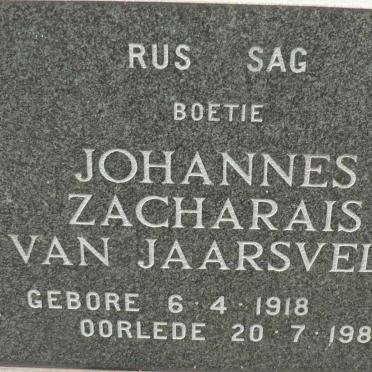 JAARSVELD Johannes Zacharais van 1918-1984