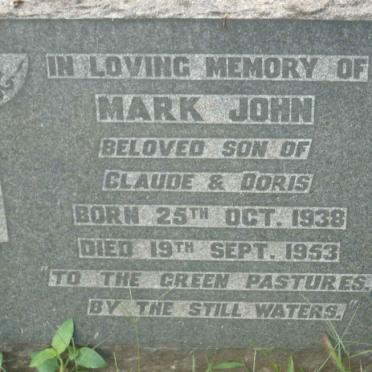 JOHN Mark 1938-1953