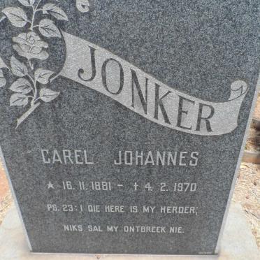 JONKER Carel Johannes 1881-1970