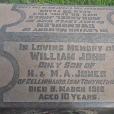 JONES Gwendolen -1913 :: JONES William John -1915