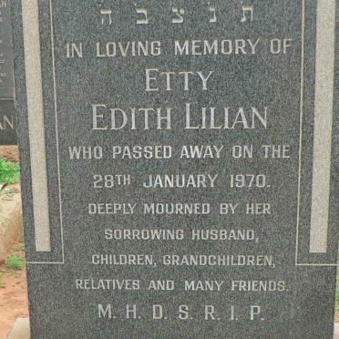 JOFFE Edith Lilian -1970