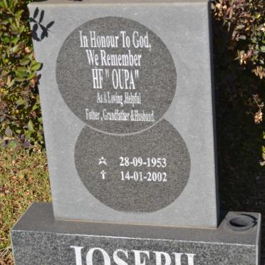 JOSEPH H.F. 1953-2002