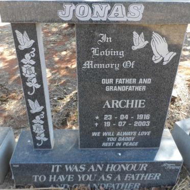 JONAS Archie 1916-2003