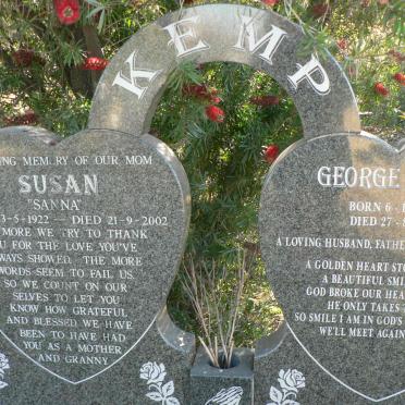 KEMP George Jacob 1930-1999 &amp; Susan 1922-2002