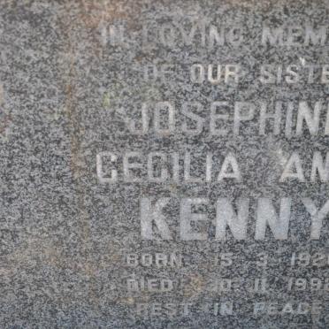 KENNY Josephine Cecilia Anne 1926-1992