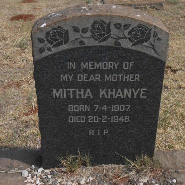 KHANYE Mitha 1907-1948