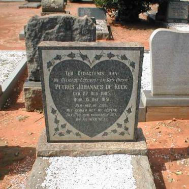 KOCK Petrus Johannes, de 1905-1951