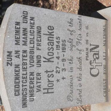 KOSANKE Horst 1945-1985