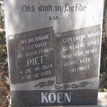 KOEN Piet 1924-1976