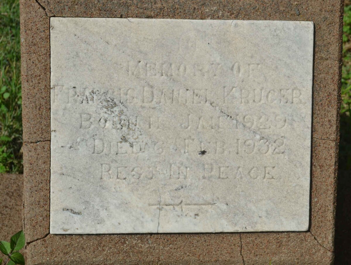 KRUGER Francis Daniel 1929-1932