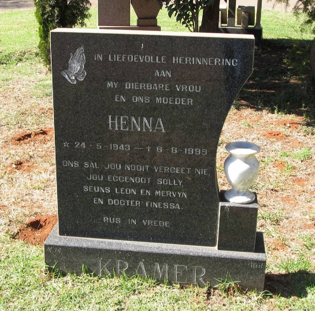 KRAMER Henna 1943-1999