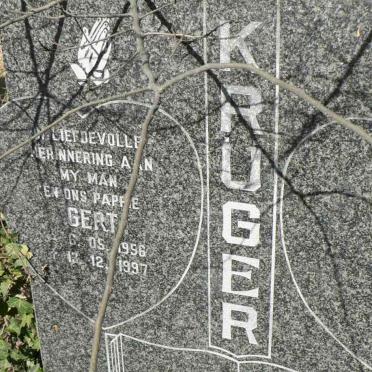 KRÜGER Gert 1956-1997