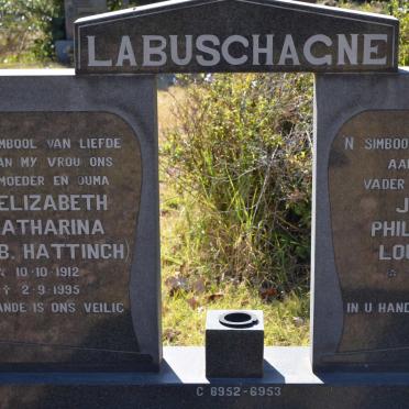 LABUSCHAGNE Jan Phillipus Lourens 1913- &amp; Elizabeth Catharina HATTINGH 1912-1995