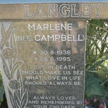 LANGLEY Marlene nee CAMPBELL 1936-1995