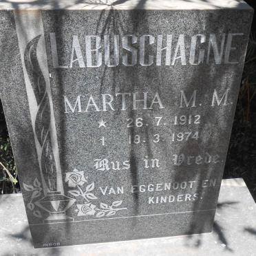 LABUSCHAGNE Martha M.M. 1912-1974
