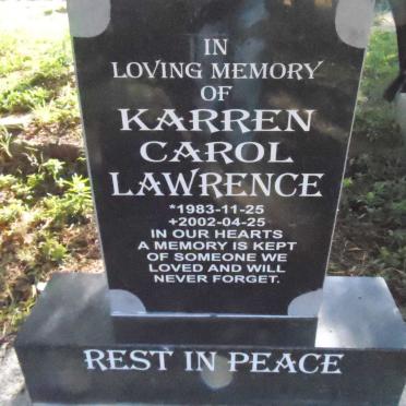 LAWRENCE Karren Carol 1983-2002