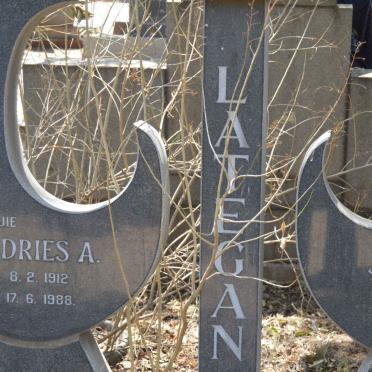 LATEGAN Andries A. 1912-1988 &amp; Jacoba A. 1918-1972