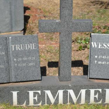 LEMMER Wessel 1917-1997 &amp; Trudie 1920-2005